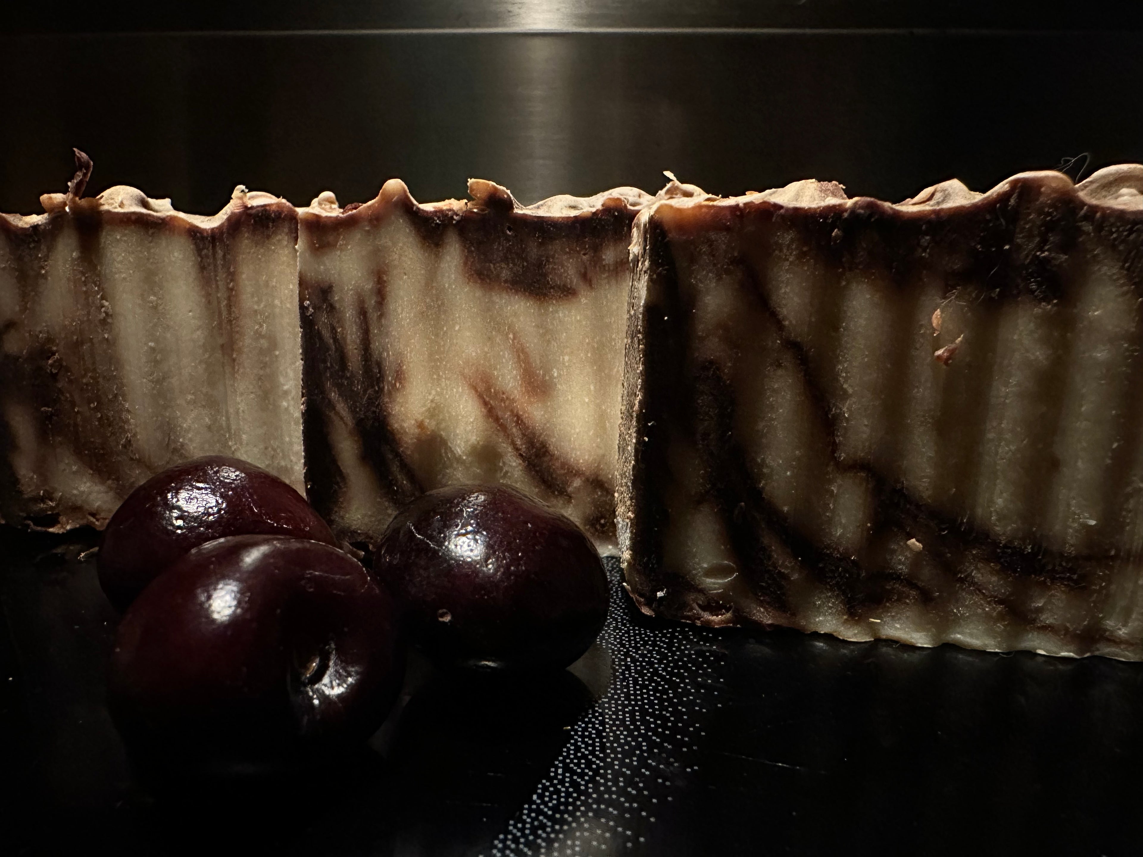 Black Cherry Cocoa and Goat Milk Bar Soap
