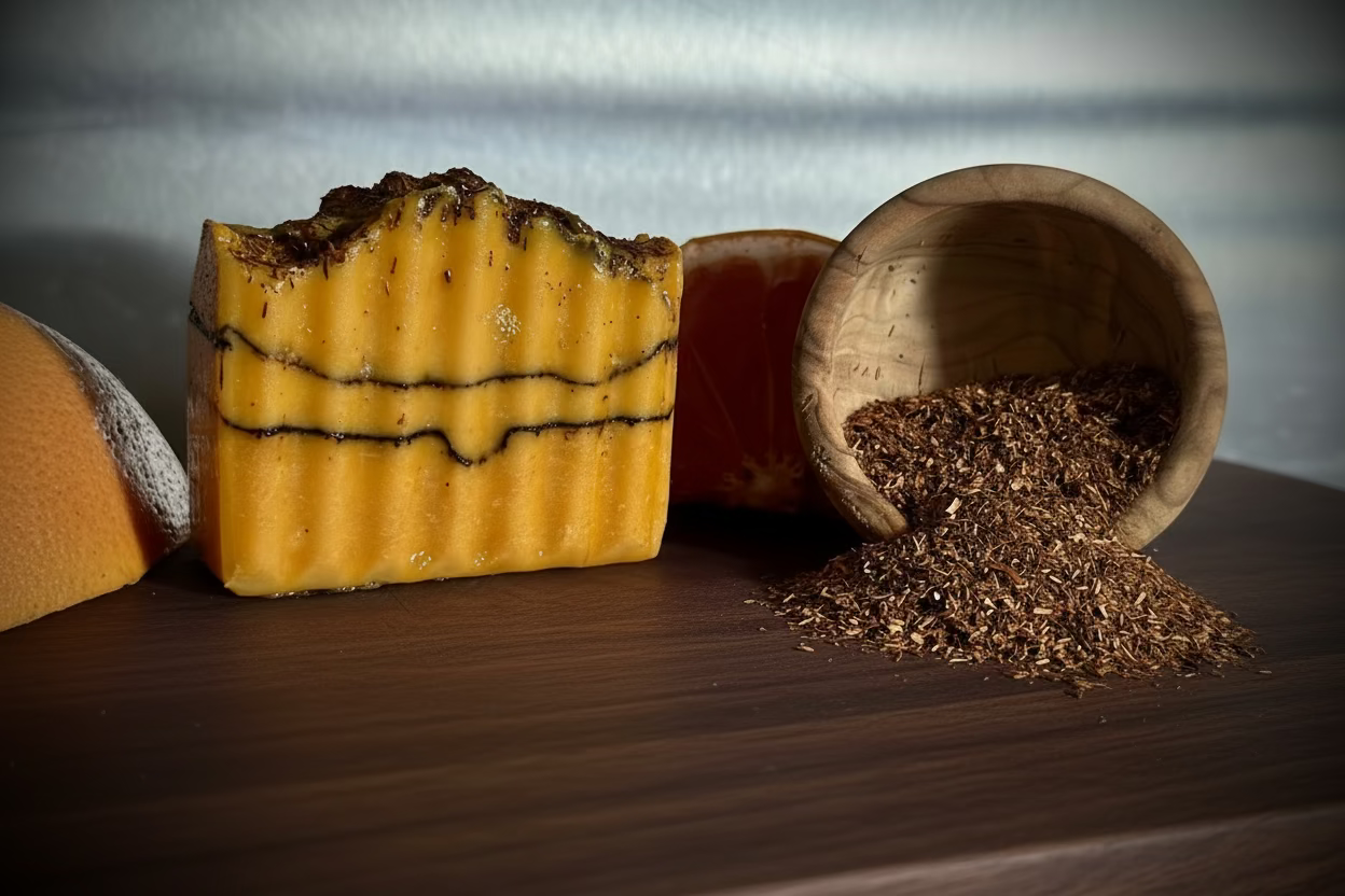 Grapefruit Rooibos Goat Milk Bar Soap