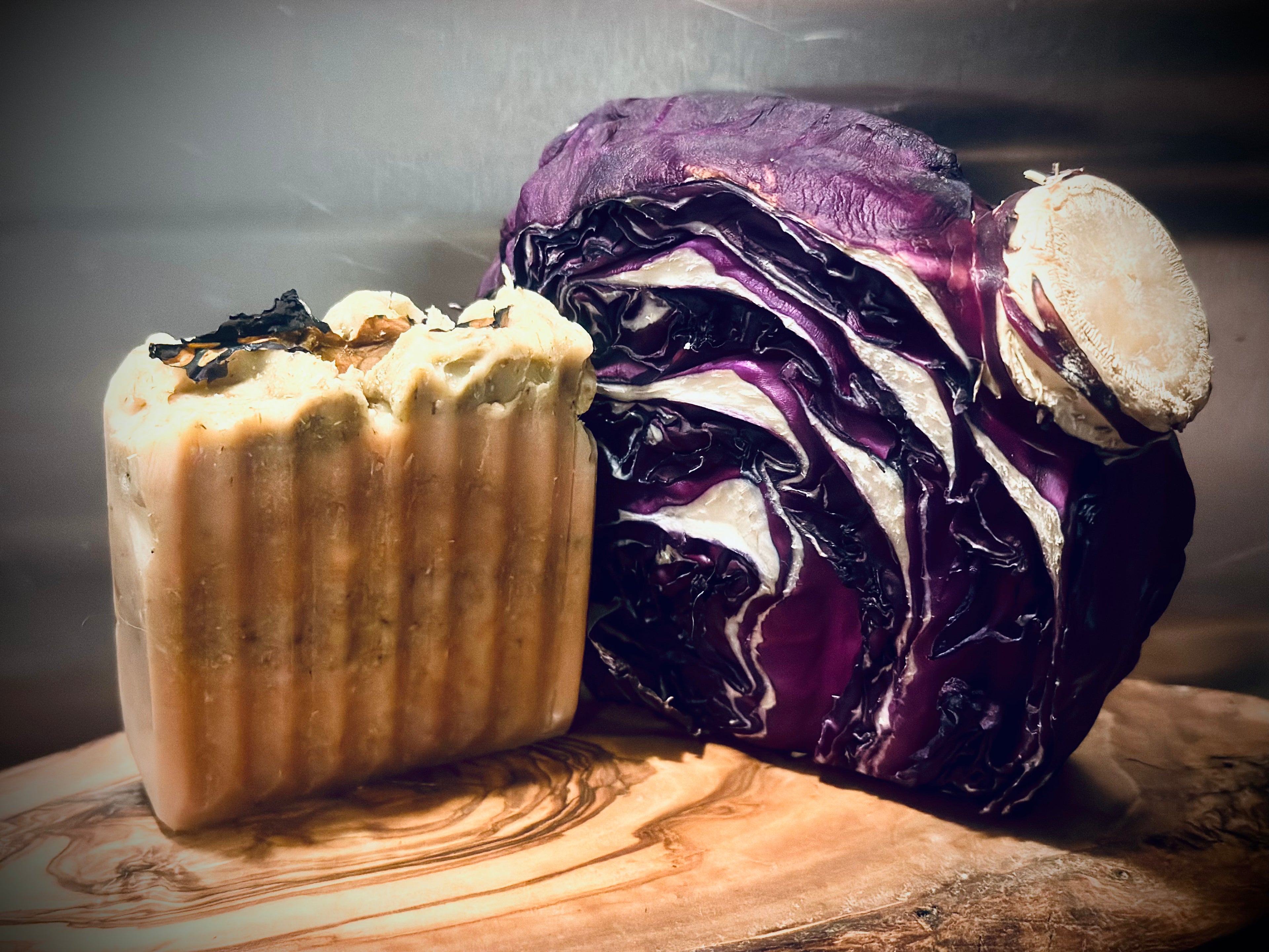 Vegan Purple Cabbage and Carrot Haulm Bar Soap